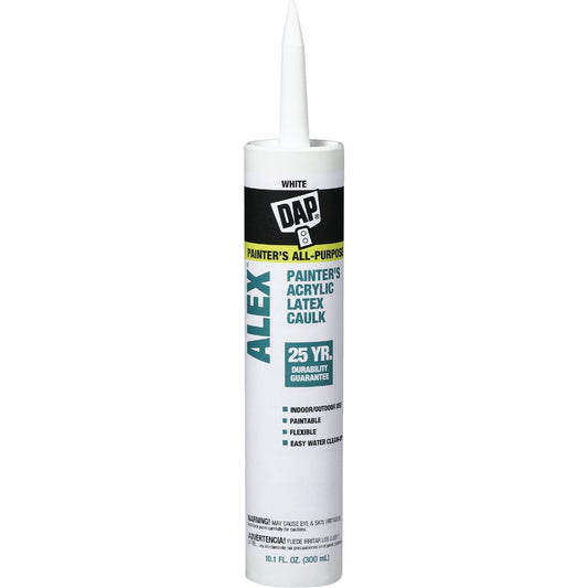 DAP CAULK WHT ACRL LT 10.1OZ