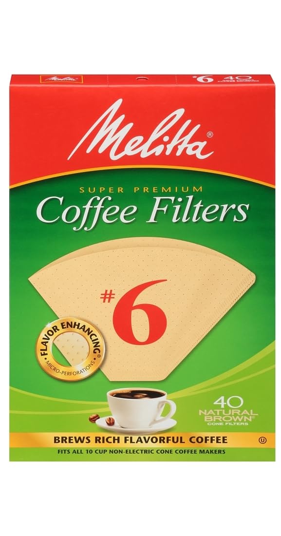 MELITTA COFFEE FILTER #6BRN 40