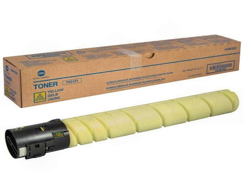 Genuine OEM Brand Name Konica Minolta TN512Y Yellow Toner for Bizhub C454/C554 A33K232