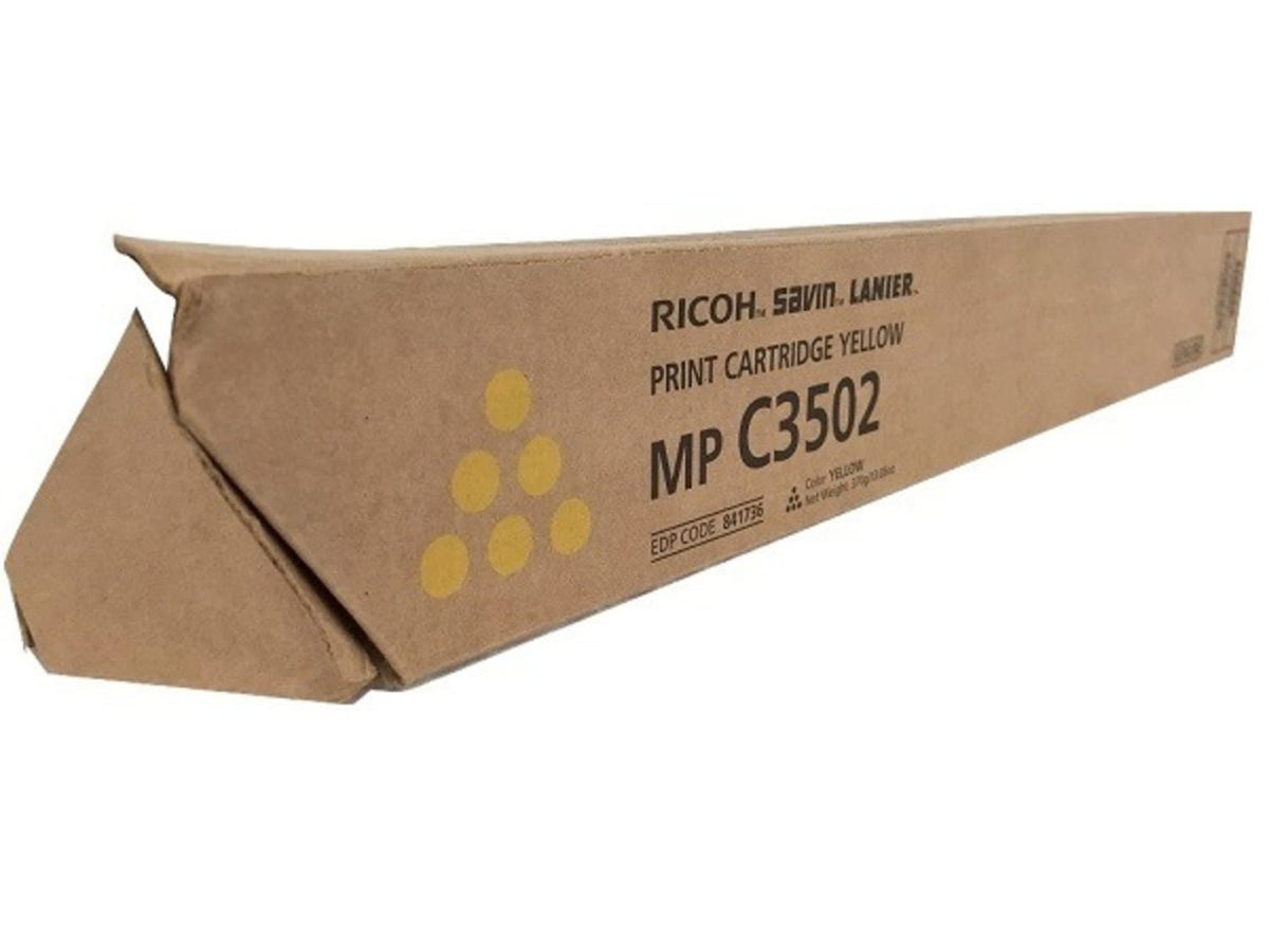 Ricoh Genuine OEM 841736 (841648) Yellow Toner Cartridge (18K YLD) for MP-C3002, MP-C3502 s