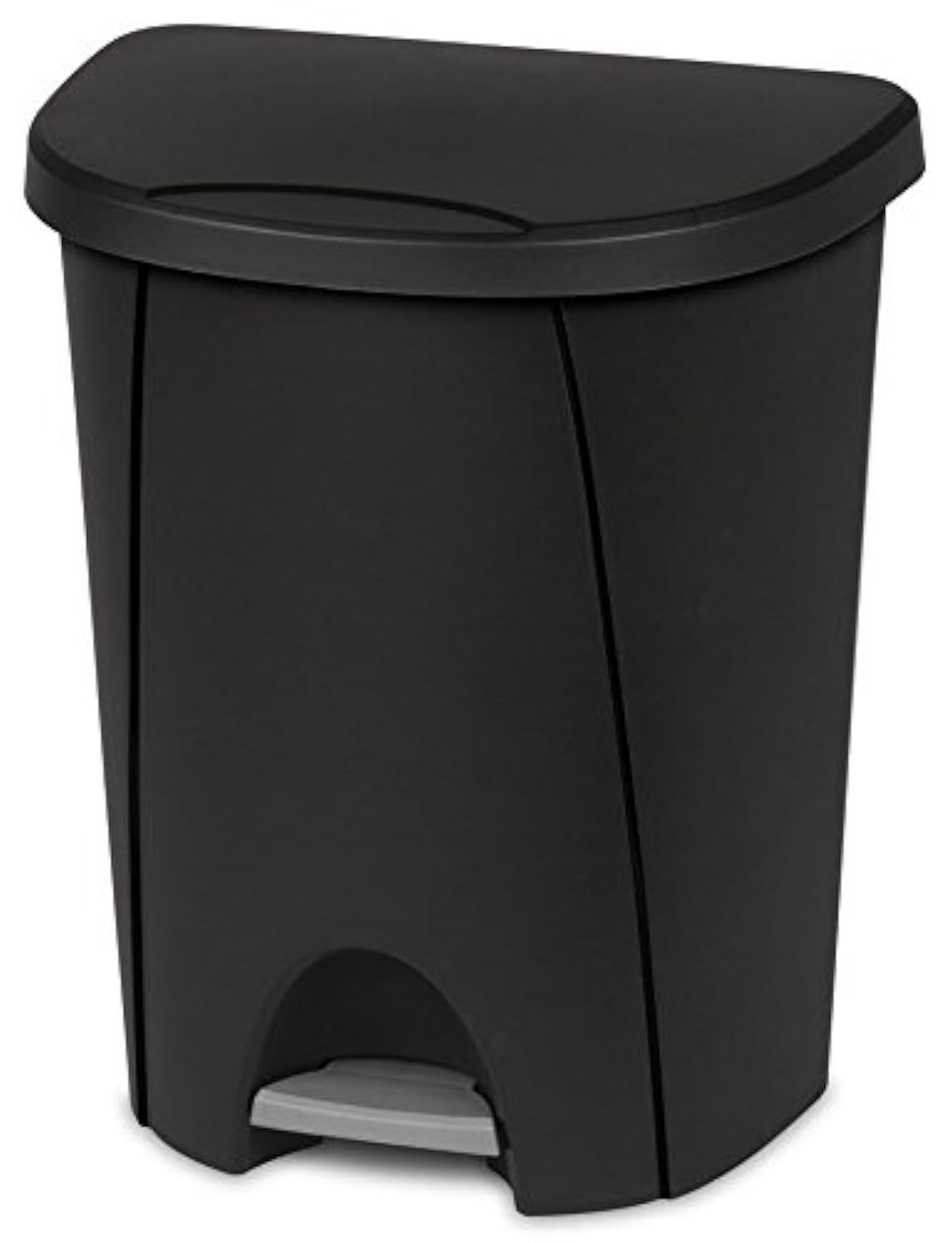 Sterilite Step-On Wastebasket 6.6-Gal Black