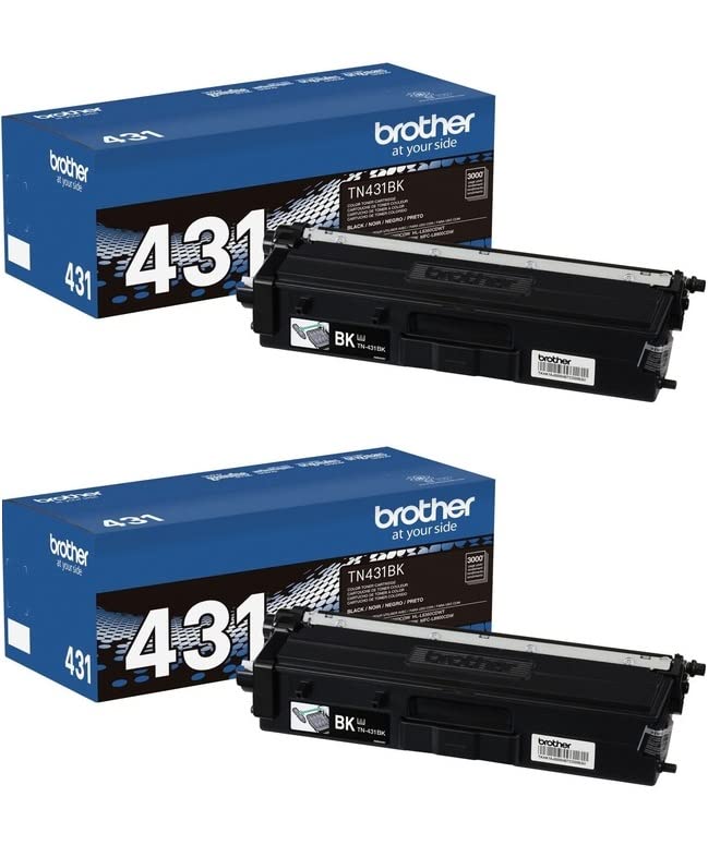 Brother TN431BK 2-Pack Black Toner Cartridge