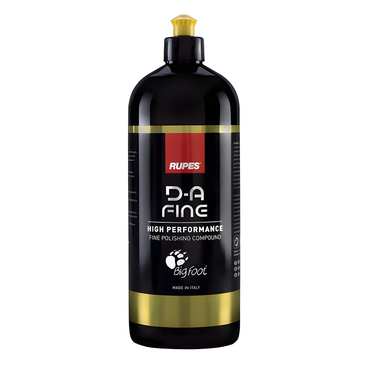 RUPES 9.DAFINE Pack of 1 1000 ml Yellow D-A Fine High Performance Polishing Compound for Car Detailing & Removing Scratches | Removes Fine Defects | Micro-Abrasive Technology | Removes Swirl Marks
