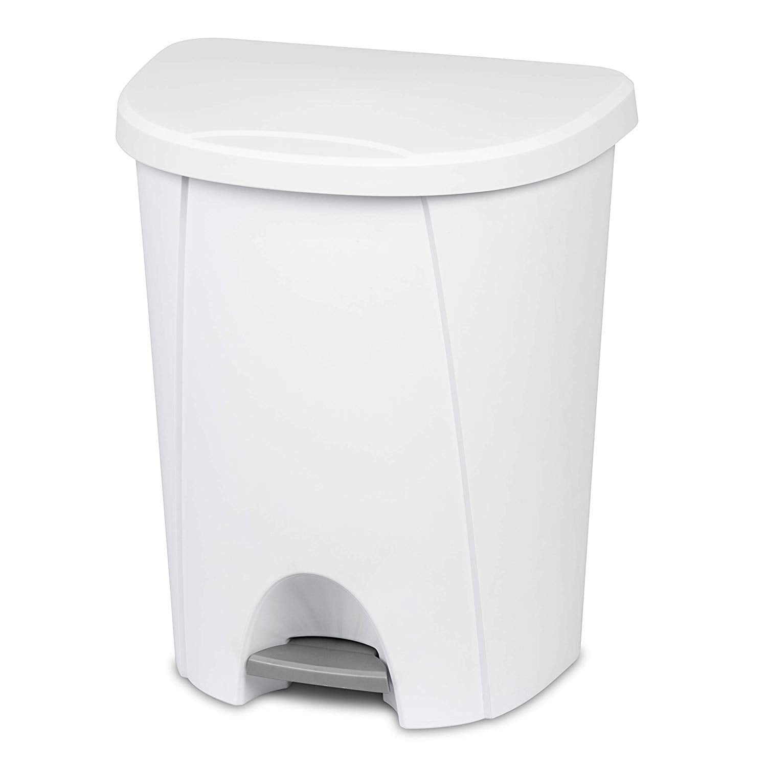 Sterilite Step Can White 6.6 Gallon