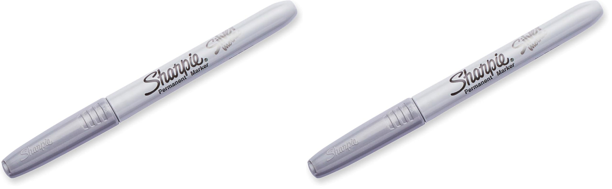 SHARPIE Br&s Permanent Marker, Fine Point, Nontoxic, Metallic Silver (39013) (Pack of 2)