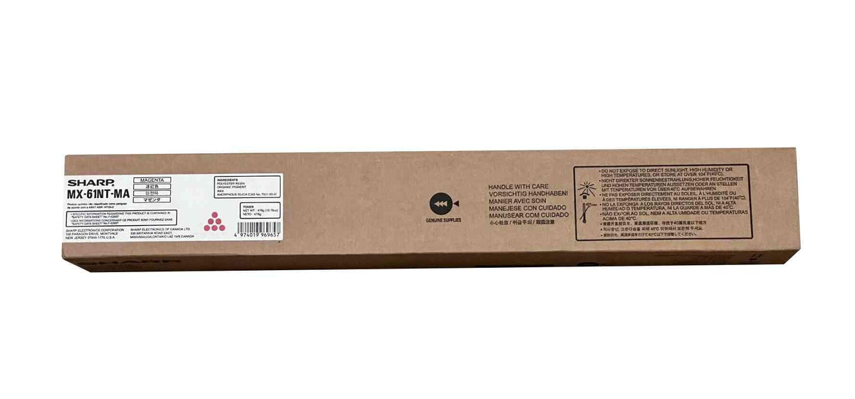 Sharp OEM MX-60NTMA (MX60NTMA) Toner CTG, Magenta, 40K Yield