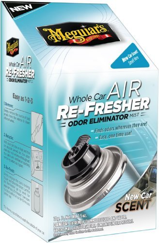 Meguiar's Whole Car Air Re-Fresher Odor Eliminator Mist, New Car Scent