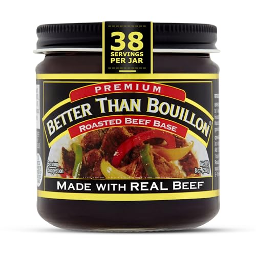 Better Than Bouillon Premium Roasted Beef Base, Makes 38 Cups of Broth, 8 oz