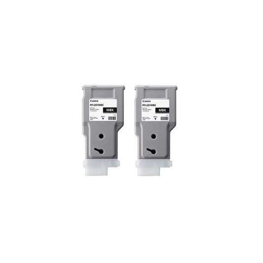 Canon PFI-207MBK Ink for iPF Printers Matte Black 2-Pack