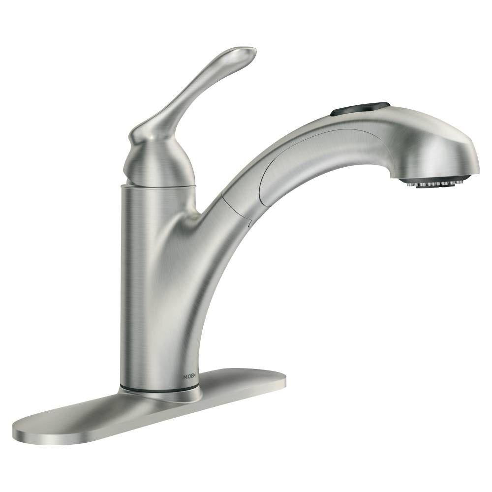 MOEN Banbury Single-Handle Pullout Kitchen Faucet 87017SRS