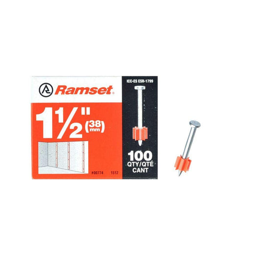 RAMSET PIN DRIVE 1.5" 100PK