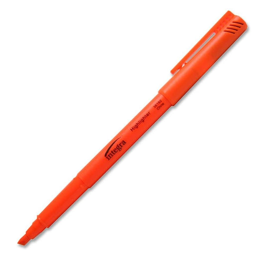Integra Pen Style Fluorescent Highlighters, Pack of 12