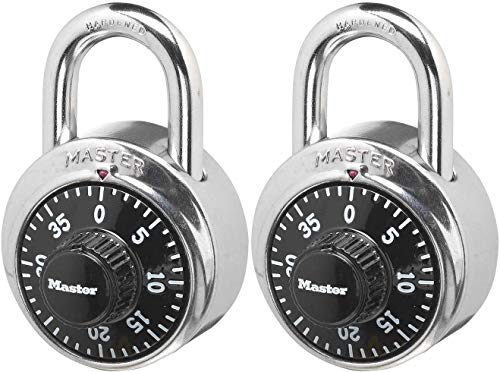 Master Lock 1500D Combination Padlock 2 Pack Black