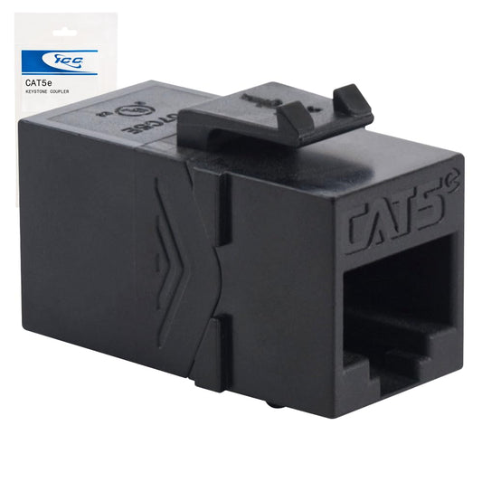 ICC CAT5E Modular Coupler ICC-IC107C5EBK