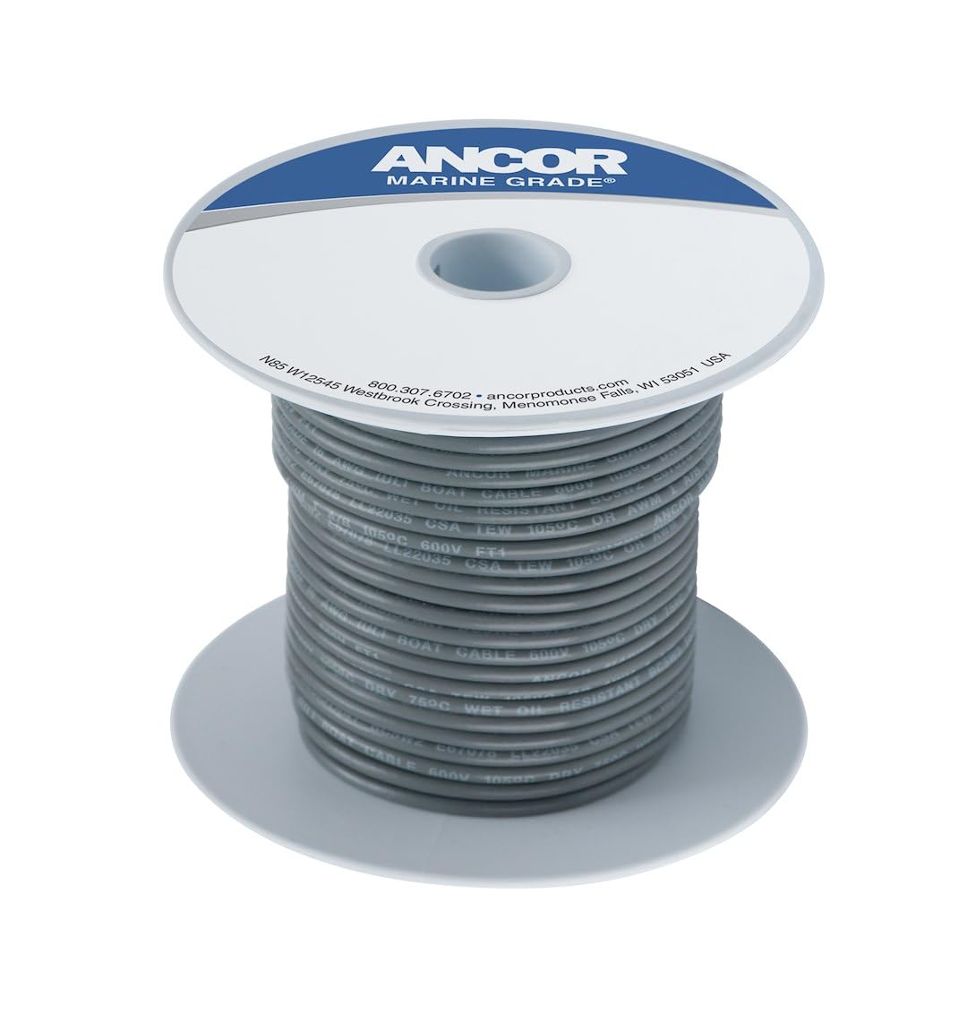 Ancor 16 AWG Grey Primary Wire 100ft