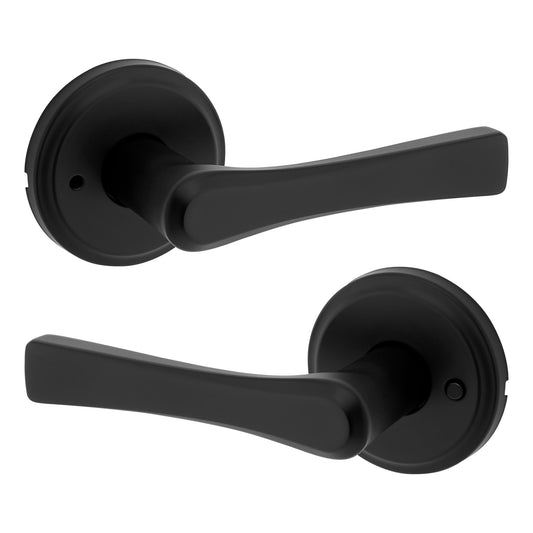 Kwikset Katella Privacy Door Lever Matte Black