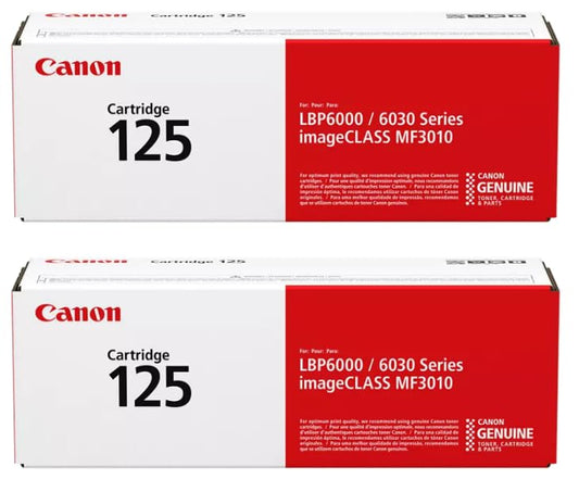 Canon CRG-125 Black Toner Cartridge 3484B001AA 2-Pack