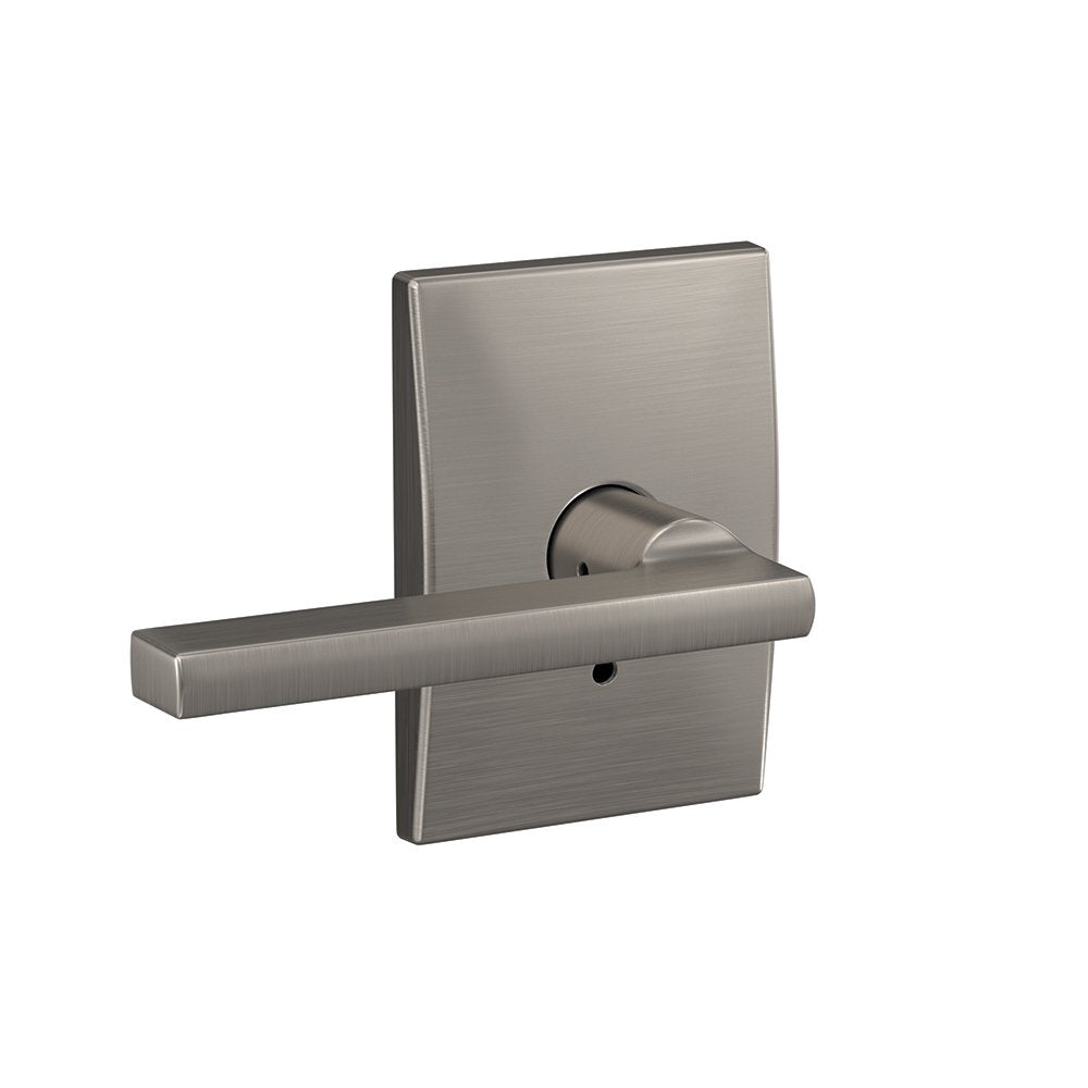 Schlage Latitude Lever FC21 LAT 619 CEN Satin Nickel