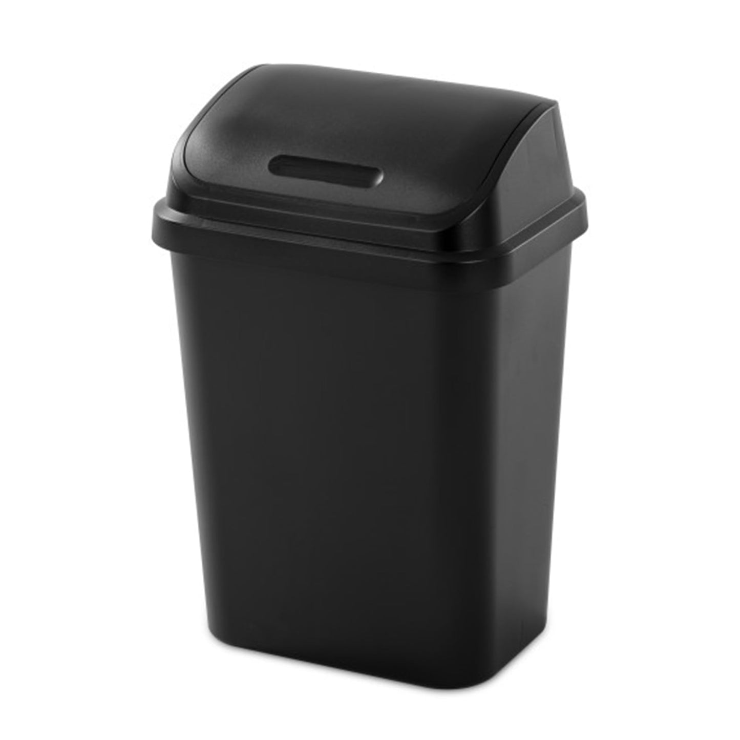 Sterilite 7.8 Gallon SwingTop Wastebasket Black