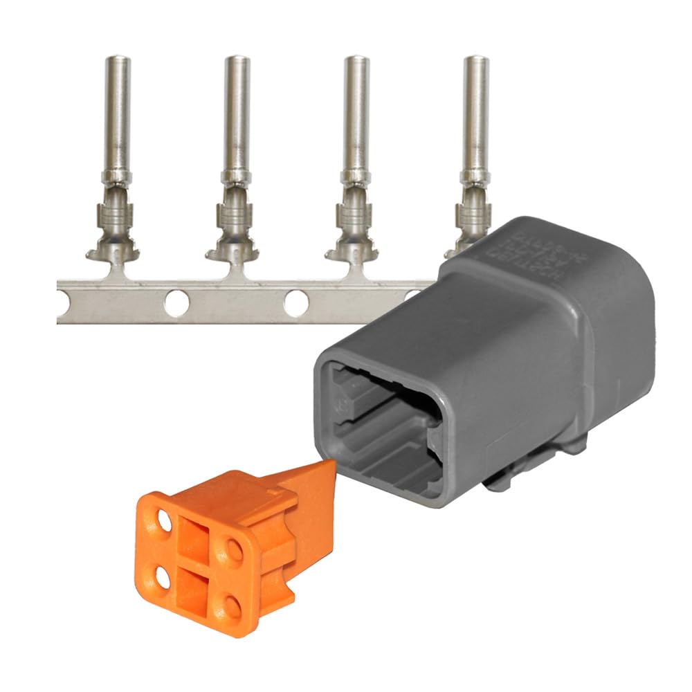Pacer Deutsch Plug Repair Kit - 14-12 AWG, 4 Positions by Pacer Group