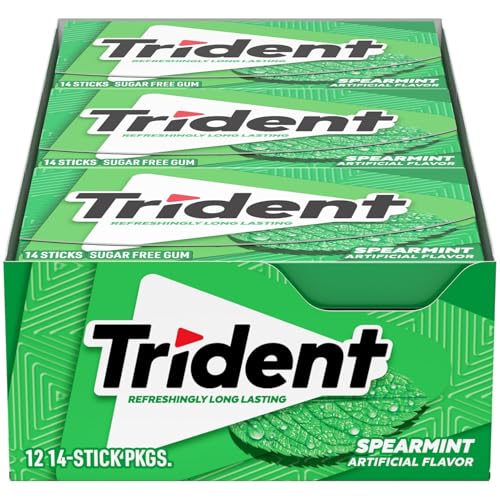 Trident Spearmint Sugar-Free Gum 12 Packs