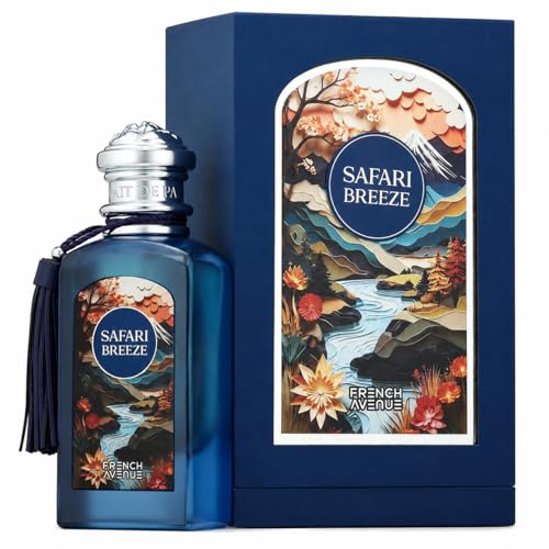 French Avenue Safari Breeze Eau de Parfum, Floral Fruity Fragrance, 100ml, Spring/Summer Scent with Blackcurrant, Coconut, Grapefruit