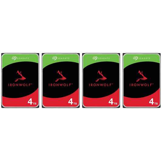 Seagate IronWolf 4TB 3.5" NAS Hard Drive 4-Pack