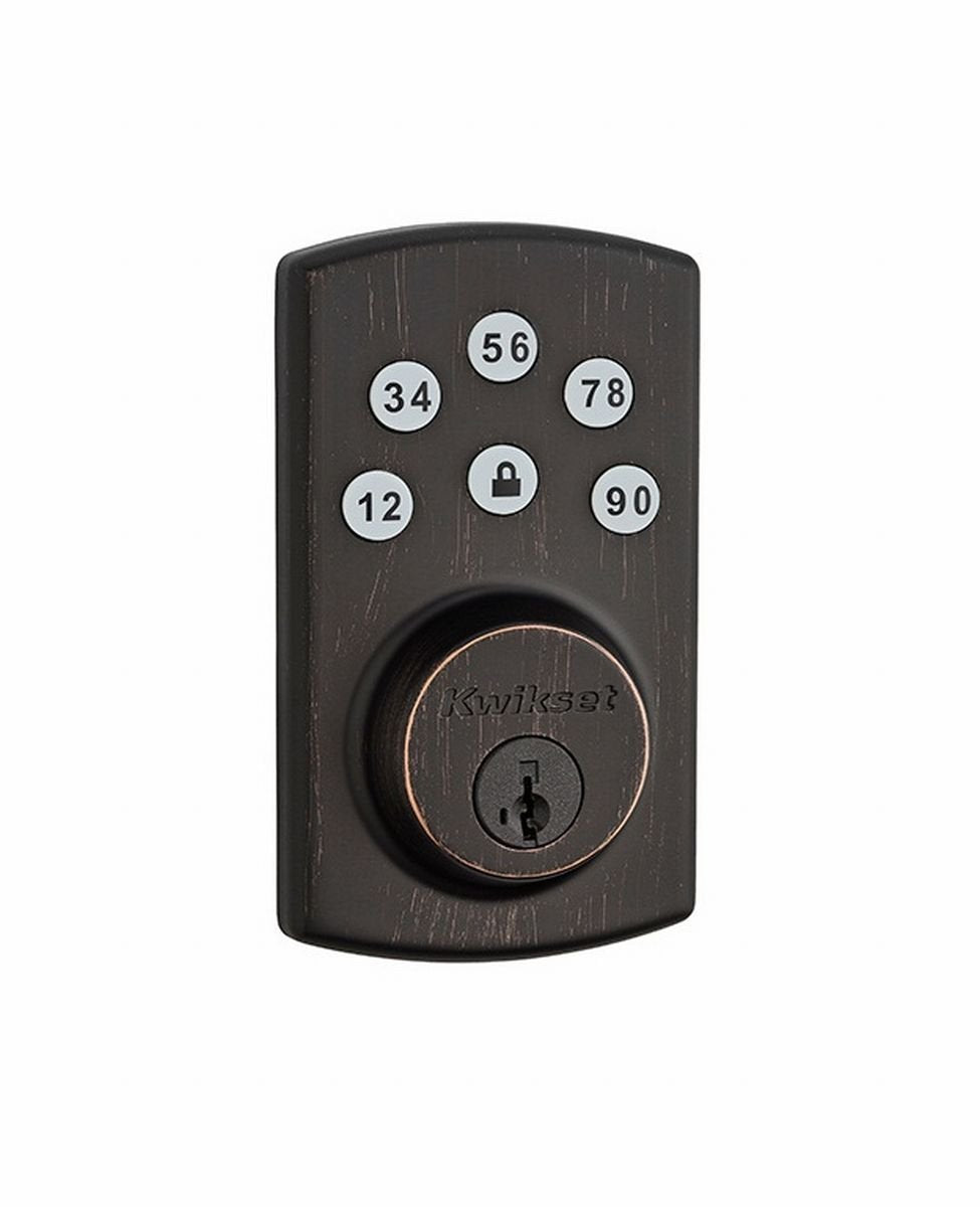 Kwikset Powerbolt 2 Touchpad Electronic Deadbolt 2 Pack, Venetian Bronze