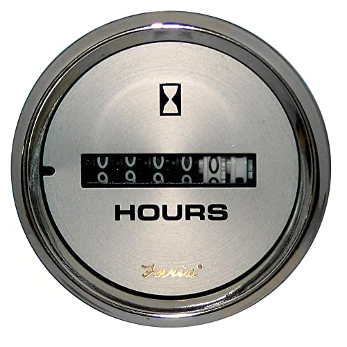 Faria Kronos 19020 Hourmeter Gauge 2" 10,000 Hours