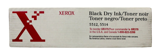 Xerox 6R379 Copier Toner Cartridge 5312, 5314, Black, 2/Box