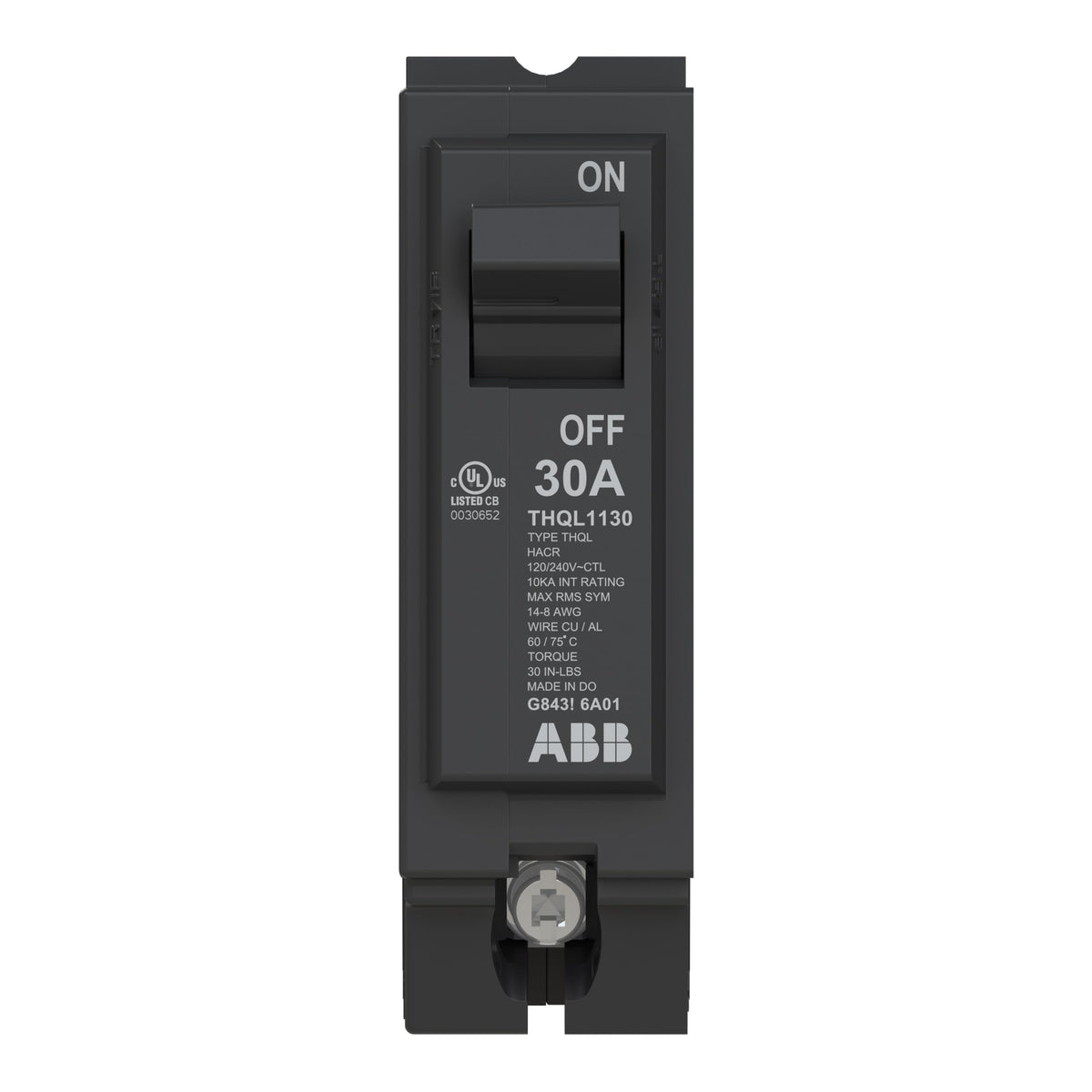 ABB Q-Line THQL1130 Circuit Breaker 30A 1-Pole