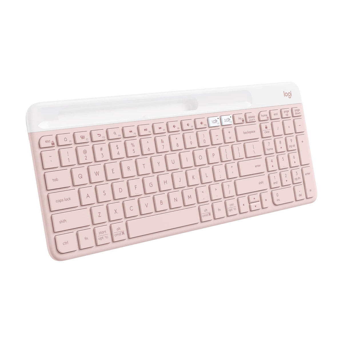 Logitech K585 Multi-Device Slim Wireless Keyboard Rose Renewed
