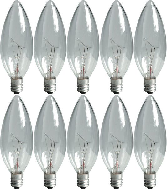 GE Lighting 12165 Light GE2PK40W CLR Blunt Bulb, Incandescent Bulbs, Warm white, 2 Count (Pack of 1), Clear