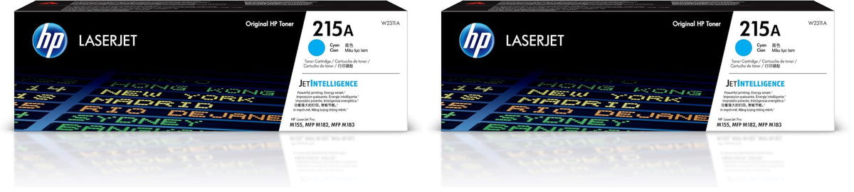 HP 215A Cyan Toner Cartridge W2311A 2-Pack