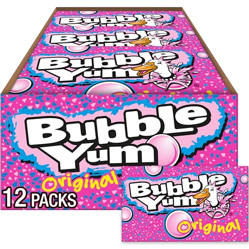 BUBBLE YUM Original Gum Big Pack 2.8 oz, 12 ct