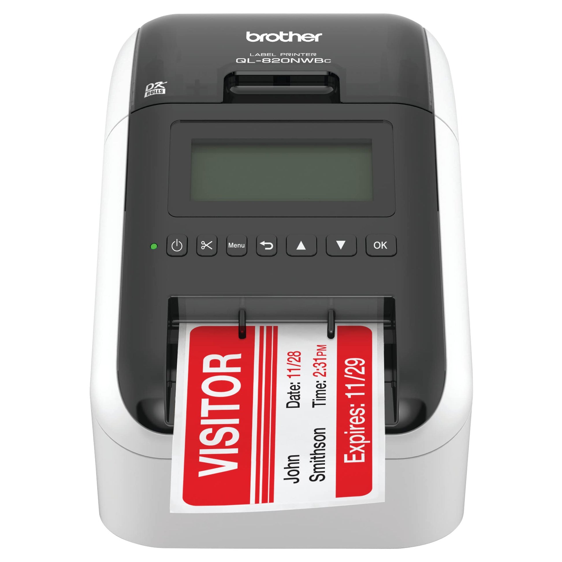 Brother QL-820NWBc Thermal Label Printer (0.9-2.4 inches (23-62 mm) Widths/DK Tapes/DK Labels