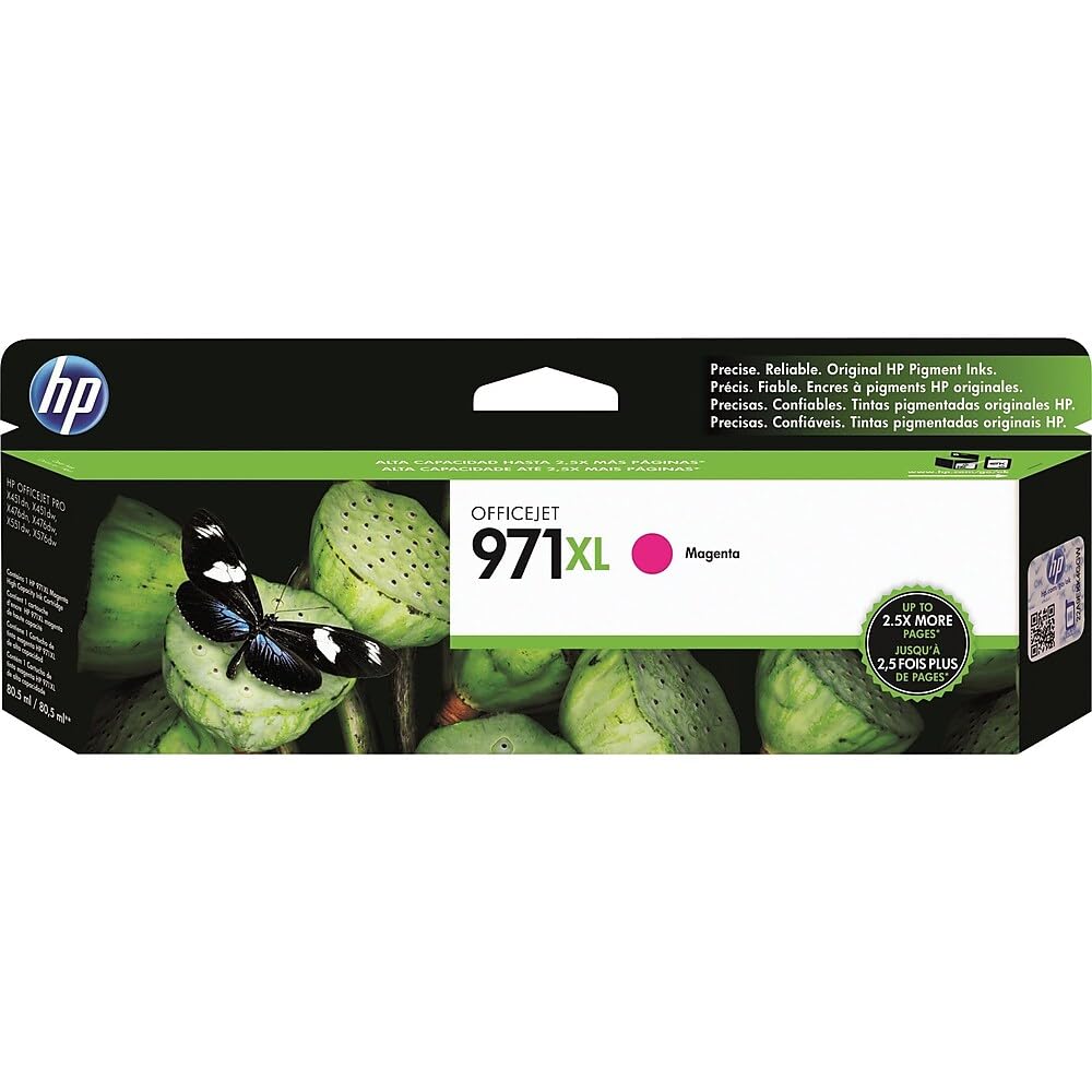 HP Magenta 971XL Ink Cartridge 6600 Pages Officejet Pro X451 and X476