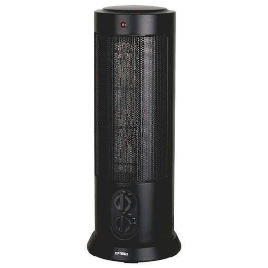 Optimus H-7234 Oscillating Tower Heater Black 18.3"