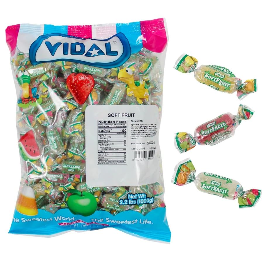Vidal Soft Fruit Jelly Gummies 2.2 lbs