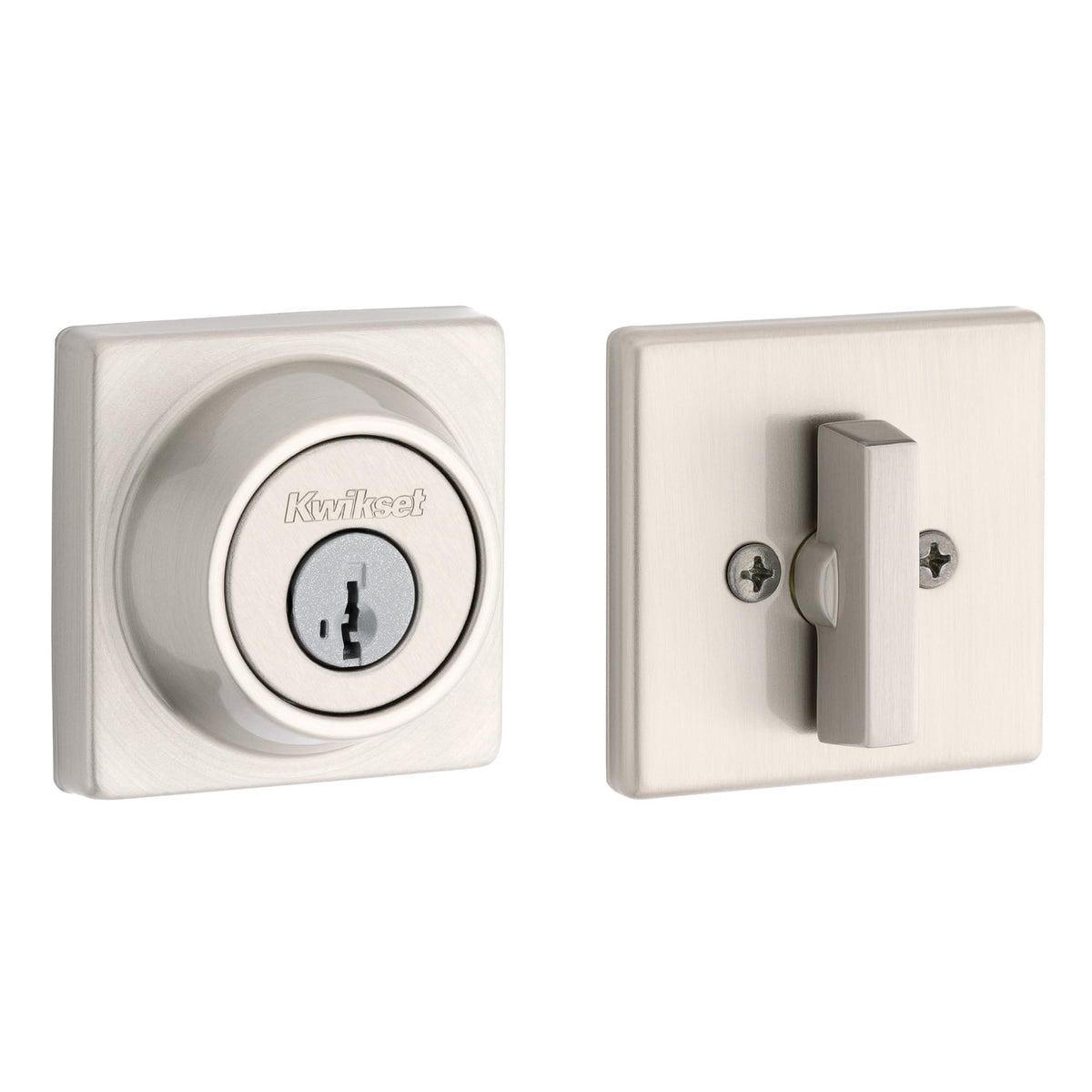 Kwikset 660 Series Front Door Handleset Satin Nickel