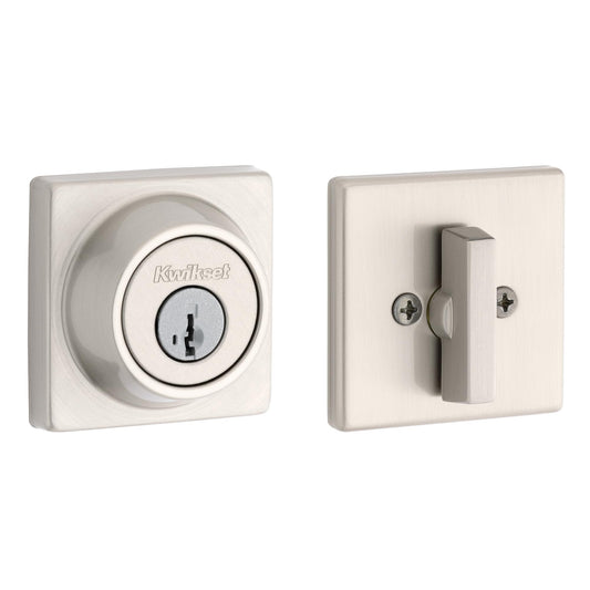 Kwikset 660 Series Front Door Handleset Satin Nickel