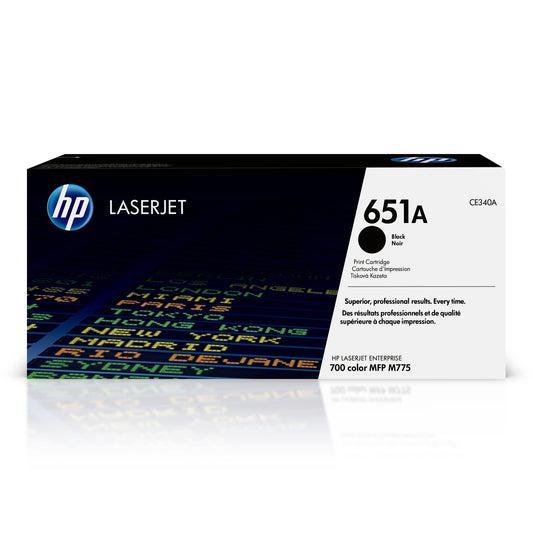 HP 651A CE340A Black Toner Cartridge 13.5K Yield