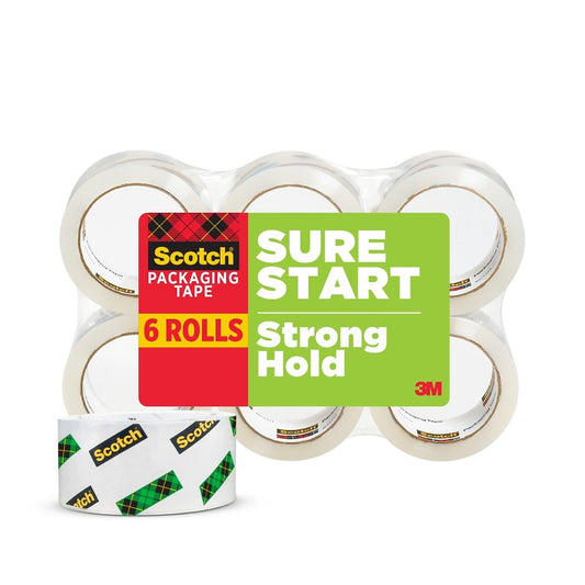 3M Scotch Packing Tape 3450-40-6 1.88" x 43.7 yds 6-Pack