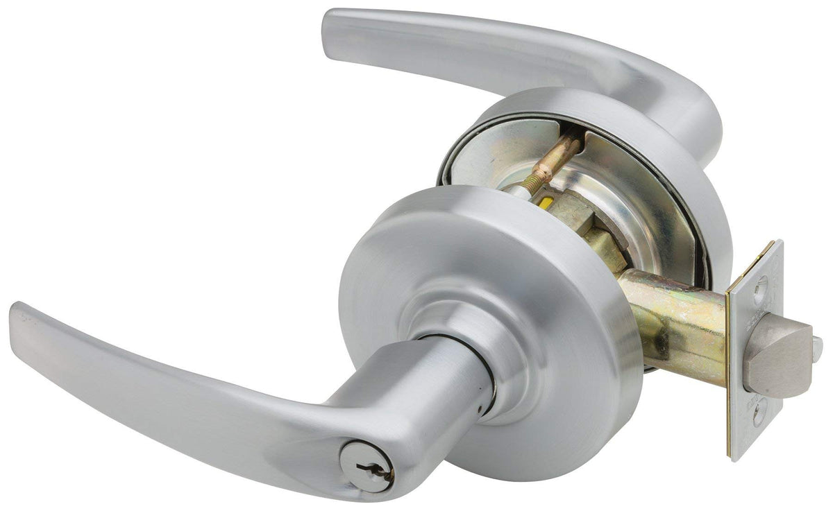 Schlage Commercial B660R626 Grade 1 Single Cylinder Deadbolt with Large Format Interchangeable Core C Keyway with 12297 Latch and 10094 Strike Satin Chrome Finish