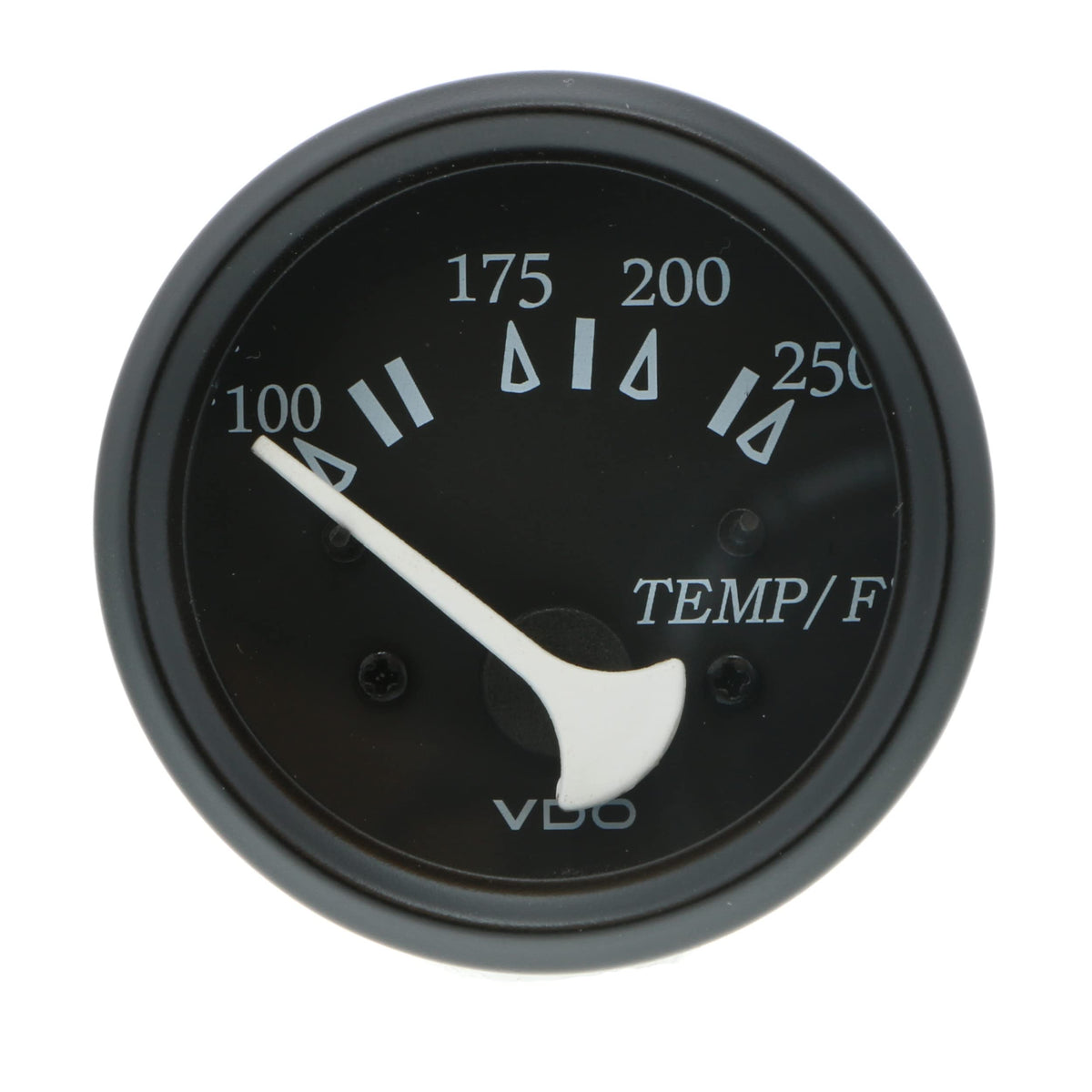 VDO Cockpit Marine 52mm Water Temp Gauge 250°F Black