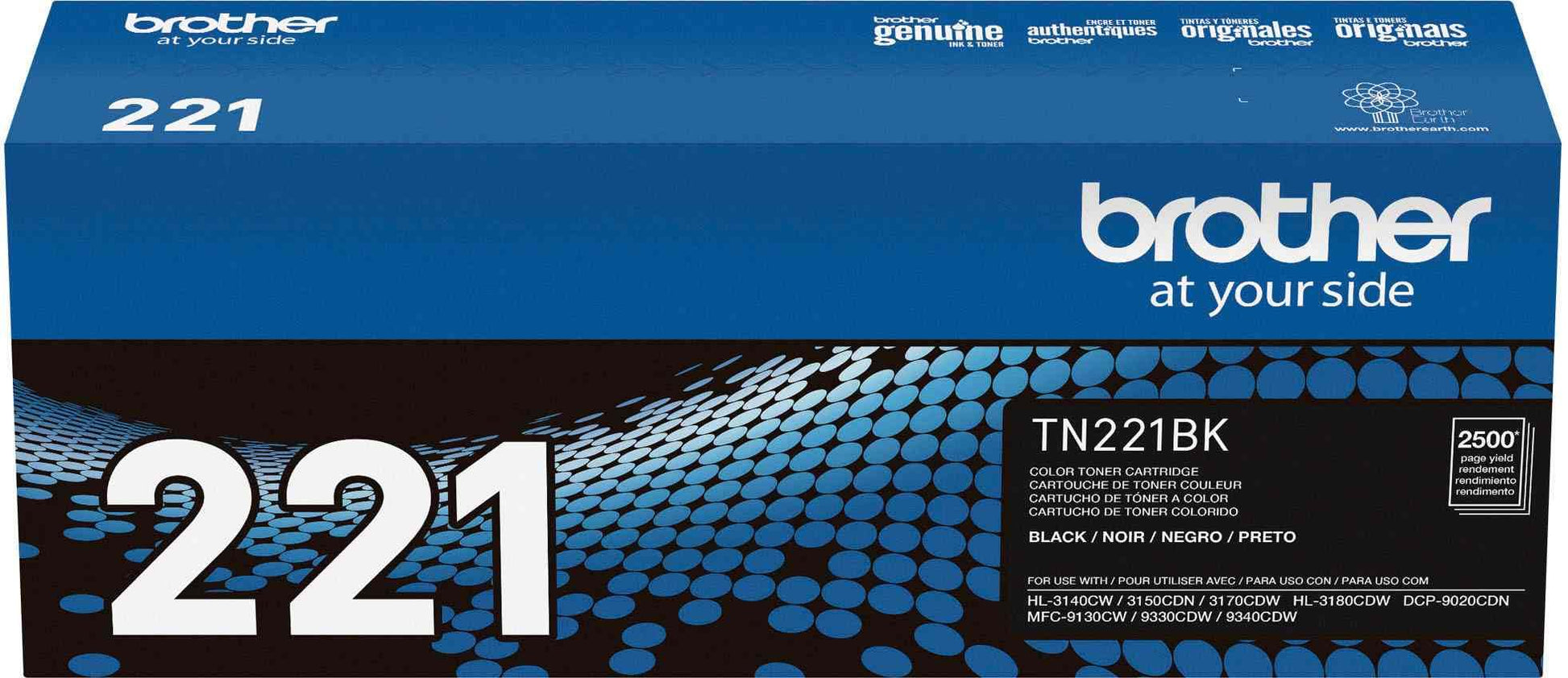 Brother TN221BK Black Remanufactured Toner Cartridge