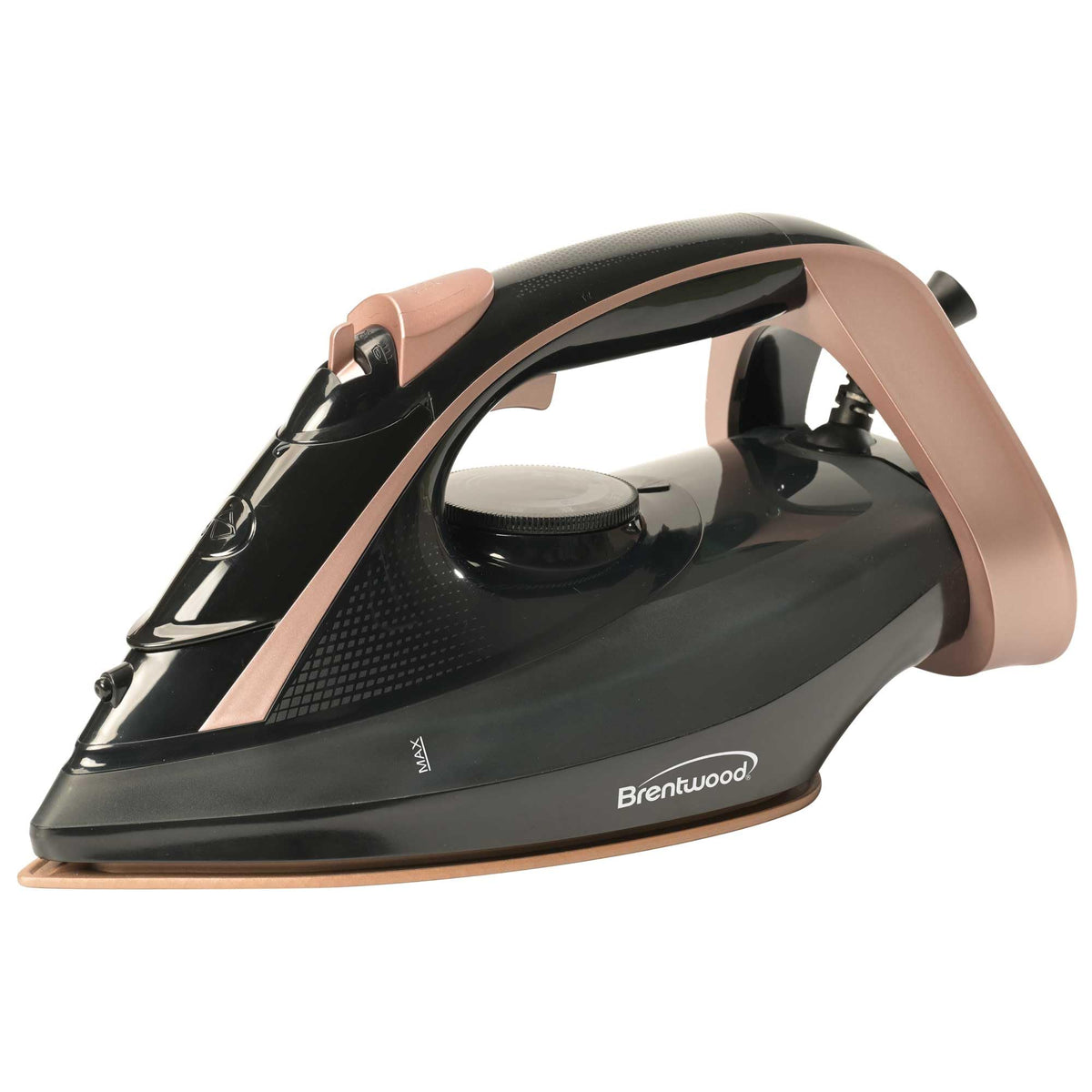 Brentwood MPI-69BKRG Non-Stick Steam Iron 8ft Cord