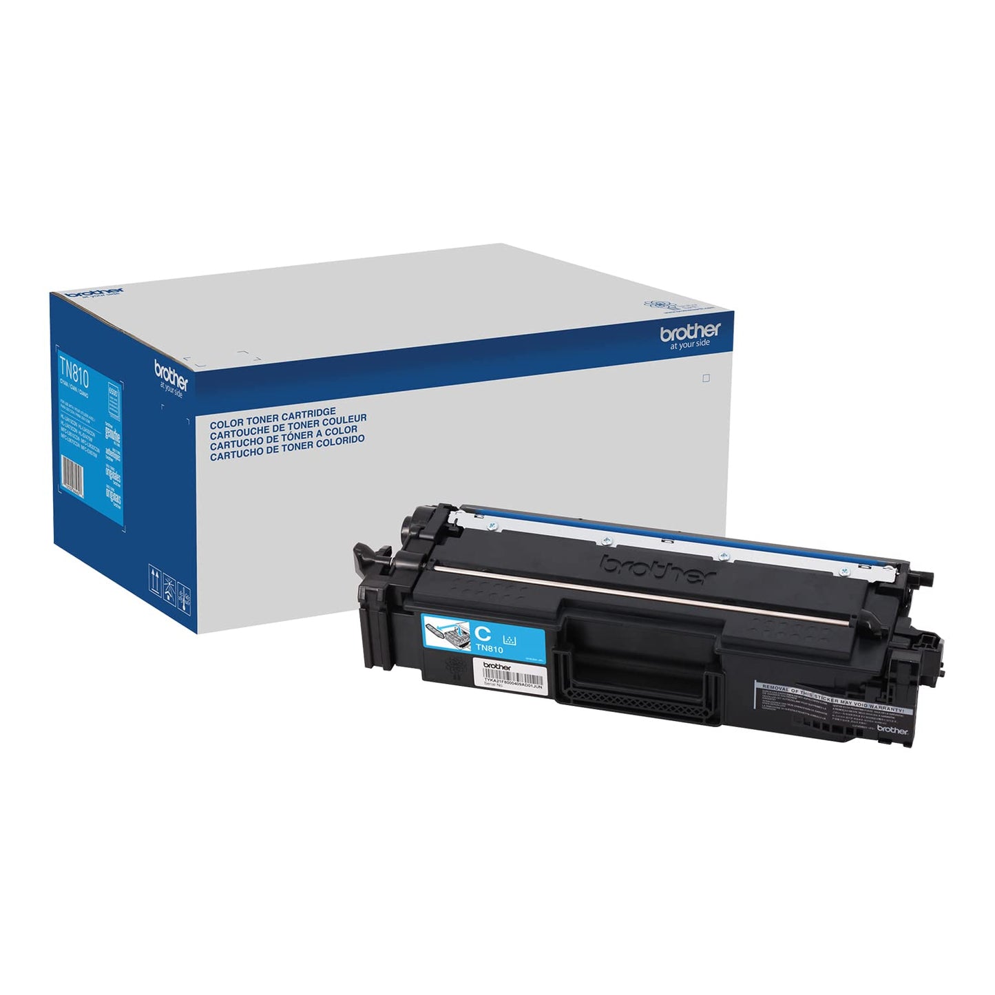 Brother TN810C Cyan Toner Cartridge, 6,500 Pages