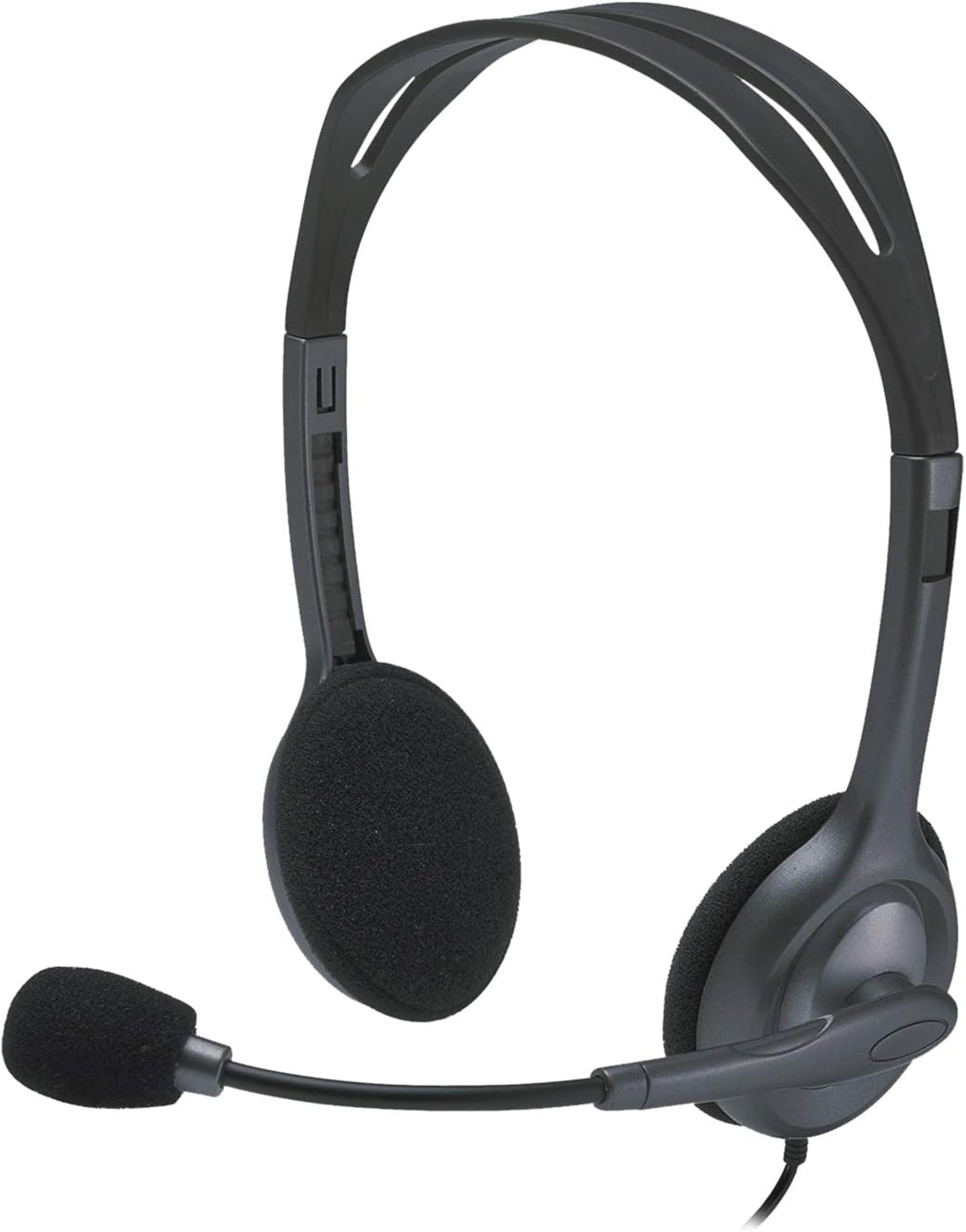 Logitech H110 Wired Headset Black Silver