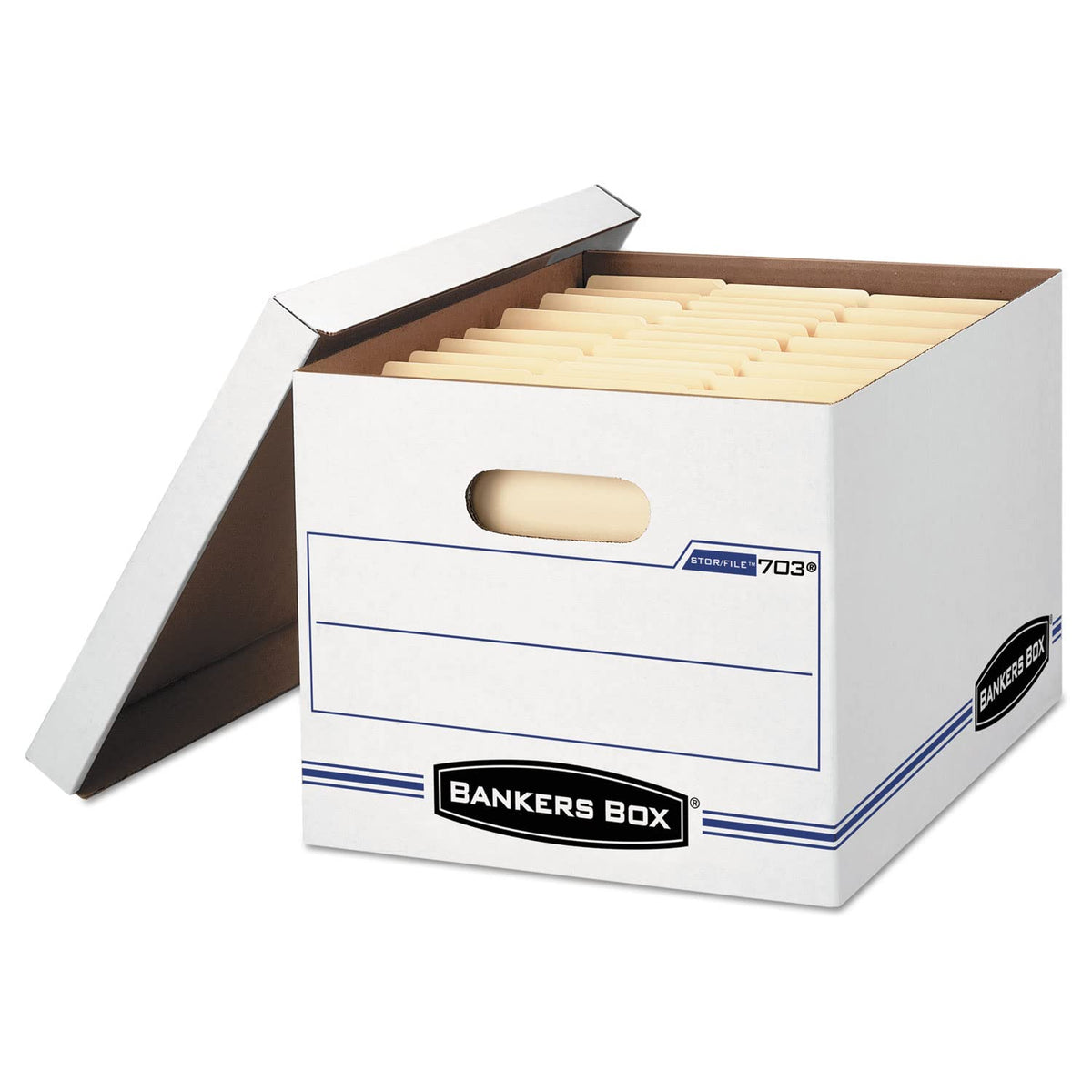 Fellowes Bankers Box Basic-Duty File Storage Box 12-Pack
